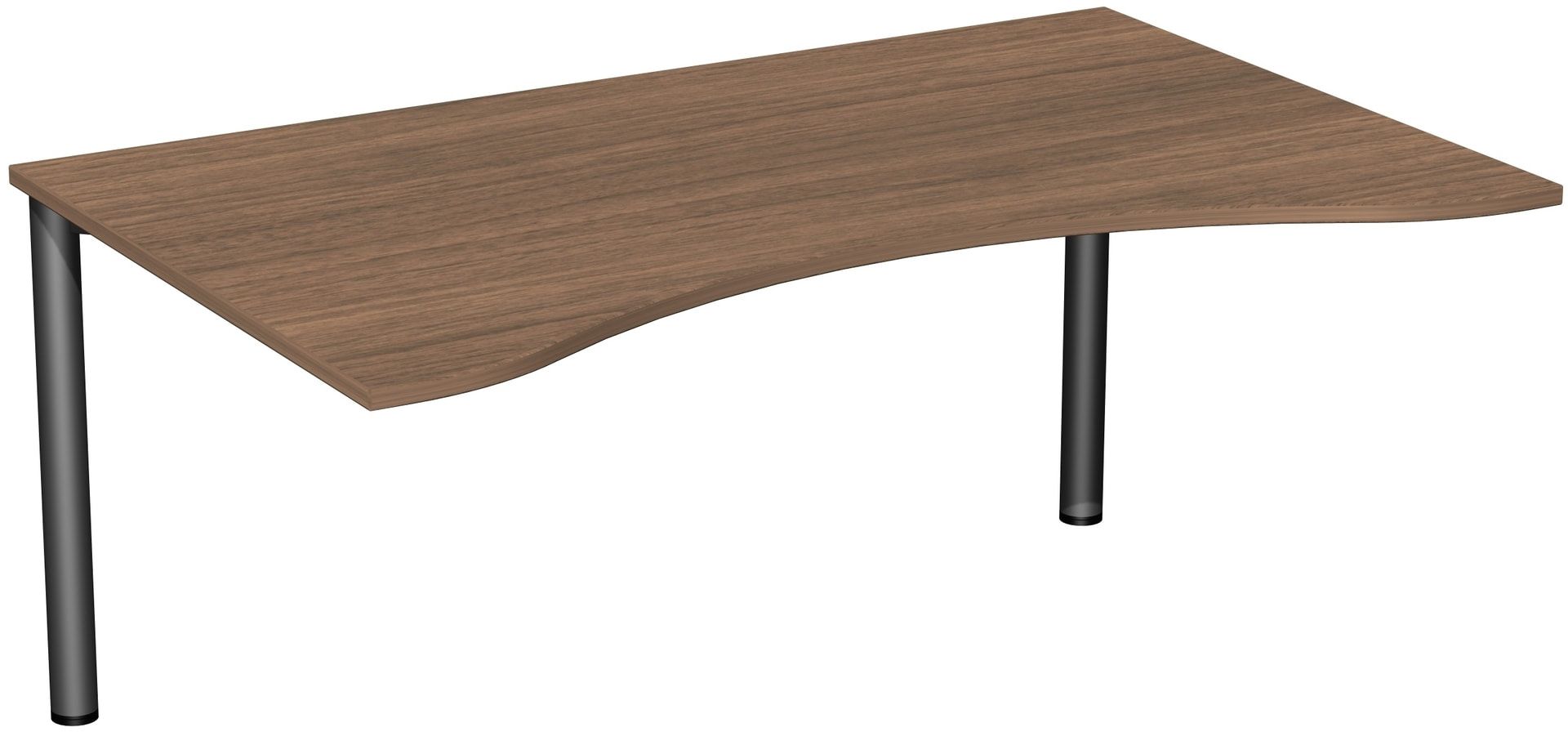 Ergo-Schreibtisch - 4-Fuß Flex - Bürotisch - 720 x 1.600 x 1.000 mm (HxBxT) - Gestell anthrazit - Ahorn