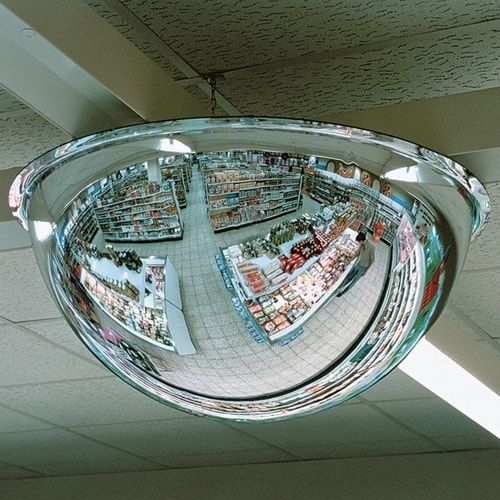 Panoramaspiegel 360 Grad Weitwinkel, Beobachtungsspiegel, Spion, Detektivspiegel, Ladenspiegel, Flurspiegel, Durchmesser 1.000 mm, Tiefe 380 mm