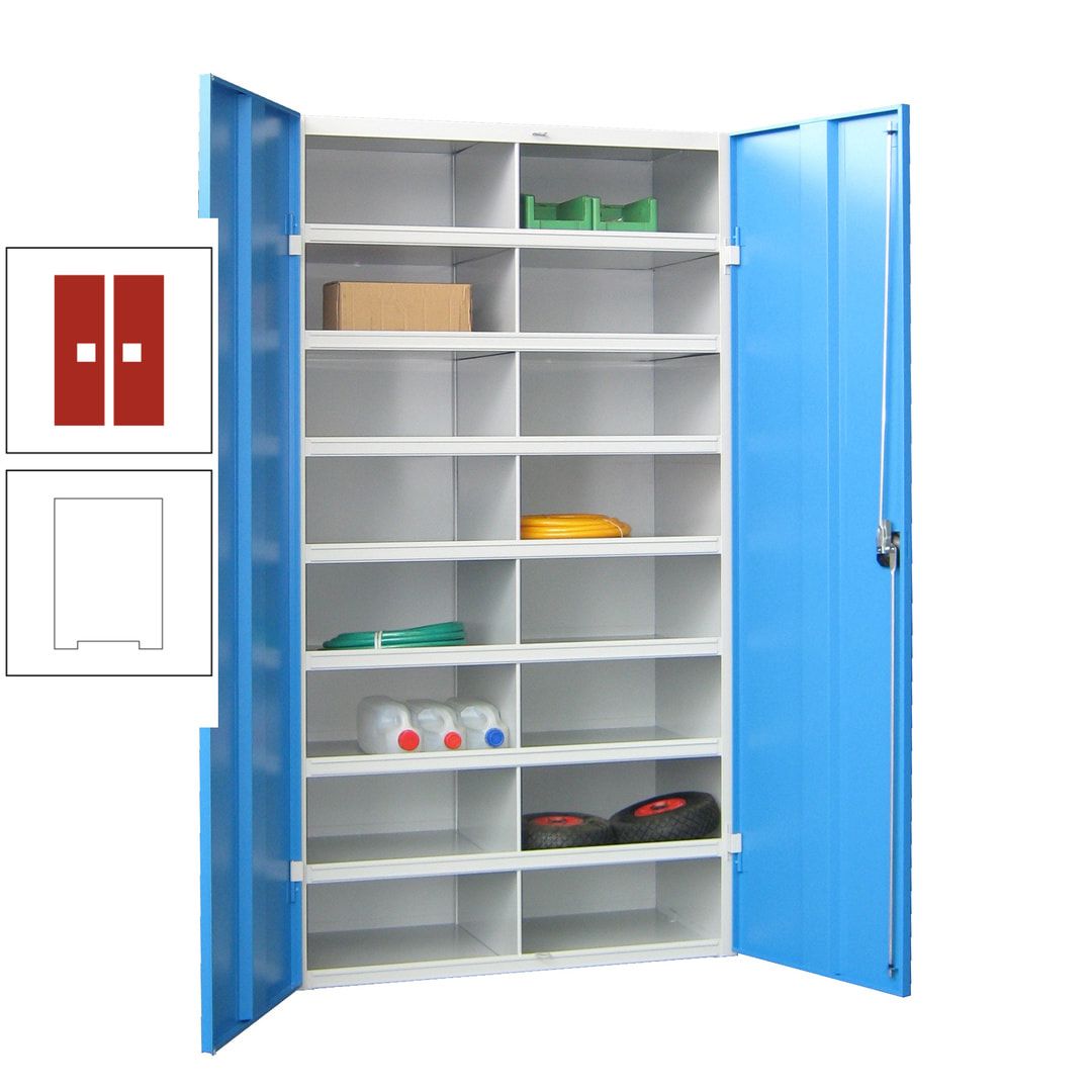 Aktenschrank - Fächerschrank - Sortierstation - 16 Fächer - Büroschrank - Dokumentenablage - 1.800 x 1.000 x 530 mm (HxBxT) - anthrazitgrau