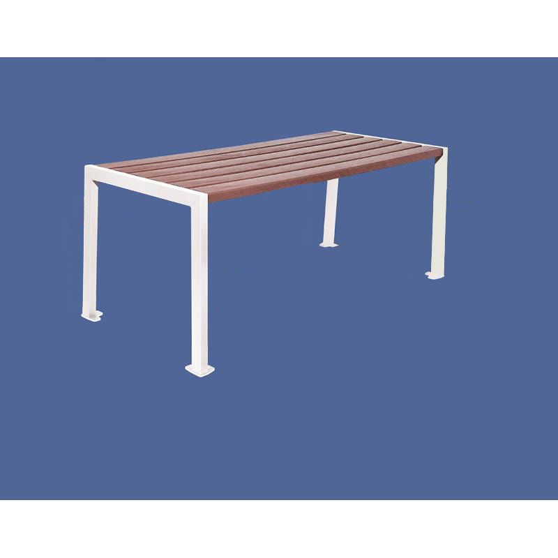 Tisch aus Stahl und Kunststoff - verzinkt und beschichtet - 750 x 1.800 x 798 mm (HxBxT) - Farbe enzianblau