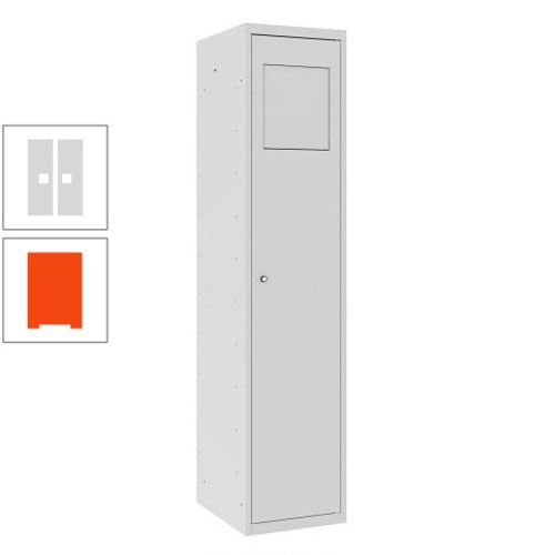 Wäschesammelschrank, Wäscheschrank, Einwurfklappe, Beutelhalter, 1.800 x 400 x 500 mm (HxBxT), Korpus anthrazitgrau, Front anthrazitgrau