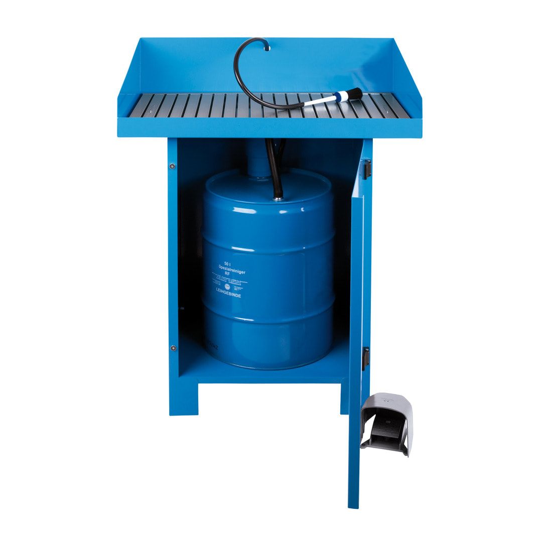 Teilereiniger - Teilewaschgerät - 1 x 50 l Fass Purgasol - Traglast 150 kg - Arbeitshöhe 895 mm