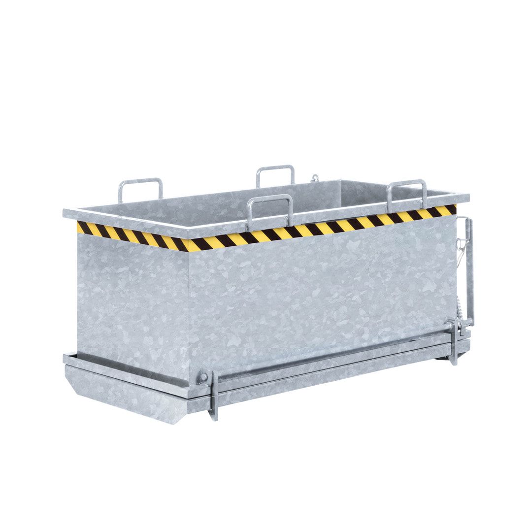 Klappbodenbehälter - 1.000 l Volumen - Traglast 1.250 kg - kranbar - enzianblau