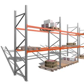Palettenregal - 1,5 t - 3,5 x 8,5 x 1,1 m - 3 Felder - Schwerlastregal