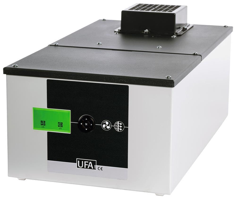 Umluftfilteraufsatz für Asecos Schränke, flüsterleise, Atex-konform, Filtersystem, Überwachungselektronik, 50/60 Hz, 0,13A, 256 x 308 x 555 mm (HxBxT)