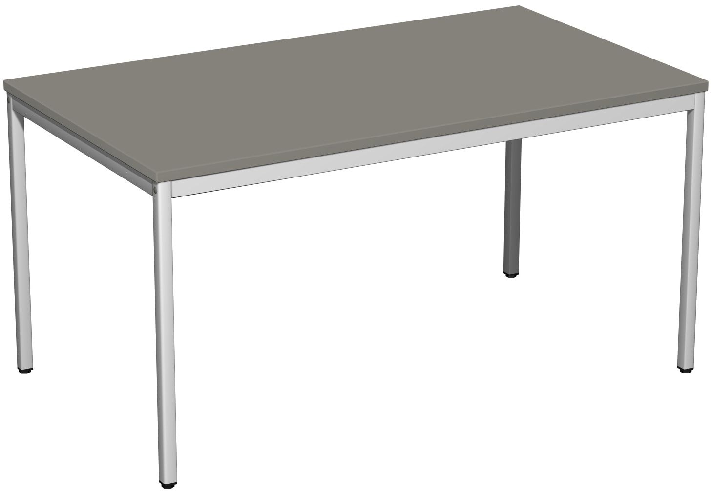Schreibtisch - 4-Fuß Eco - Bürotisch - 720 x 1.000 x 800 mm (HxBxT) - Gestell lichtgrau - Ahorn