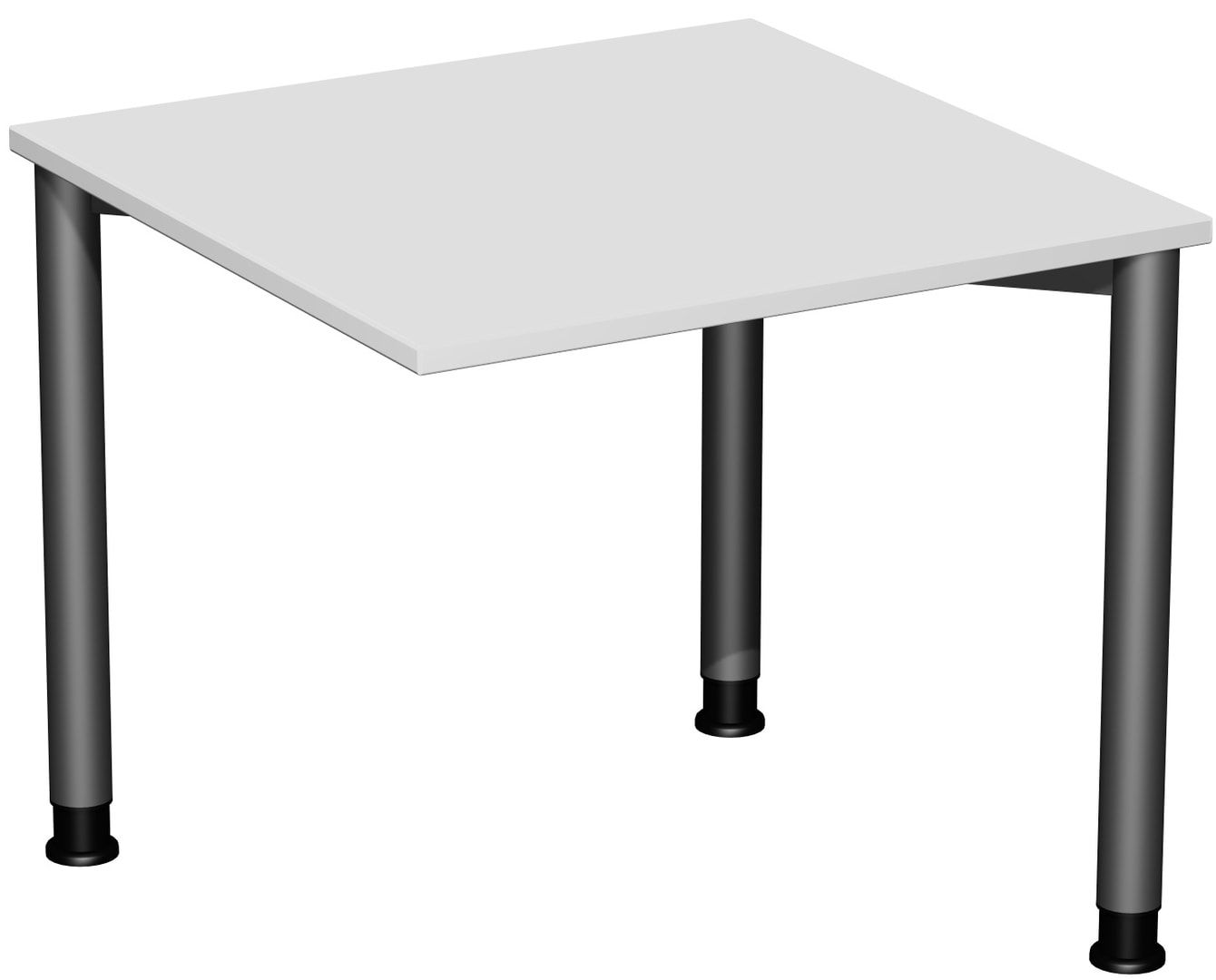 Schreibtisch - 4-Fuß Flex - Bürotisch - Höhe 680-800 mm - 1.200 x 600 mm (BxT) - Gestell anthrazit - Ahorn