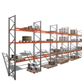 Palettenregal - 1,5 t - 5,0 x 19,7 x 1,1 m - 7 Felder - Schwerlastregal