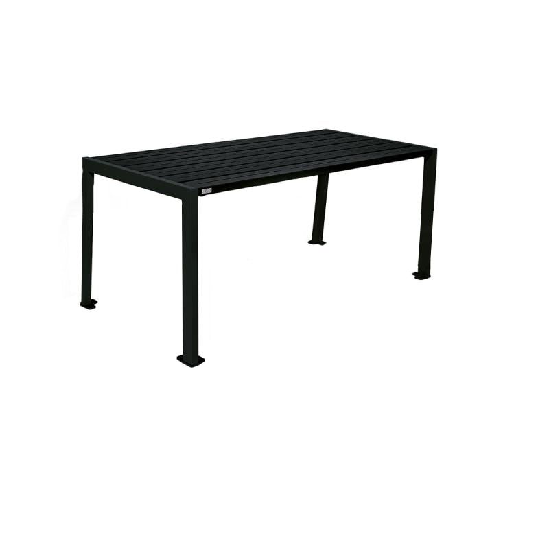 Tisch aus Stahl - verzinkt und beschichtet - 750 x 1.800 x 798 mm (HxBxT) - Farbe enzianblau