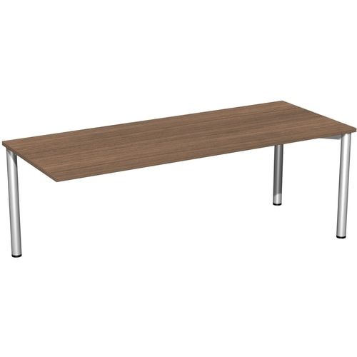 Schreibtisch - 4-Fuß Flex - Bürotisch - 720 x 1.000 x 800 mm (HxBxT) - Gestell anthrazit - Ahorn