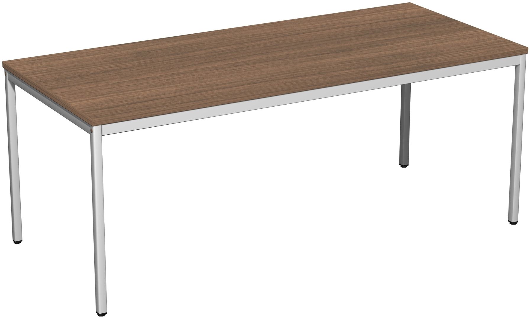 Schreibtisch - 4-Fuß Eco - Bürotisch - 720 x 1.000 x 800 mm (HxBxT) - Gestell lichtgrau - Ahorn