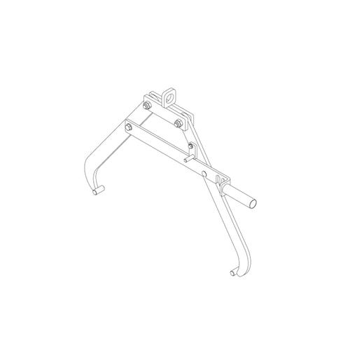 Eichinger Fasszange, Kran, 60 - 220 l Metallfässer, Traglast 360 kg, Gewicht 13 kg, liegende Fässer, Scherenzange, Farbe: anthrazitgrau (RAL 7016)