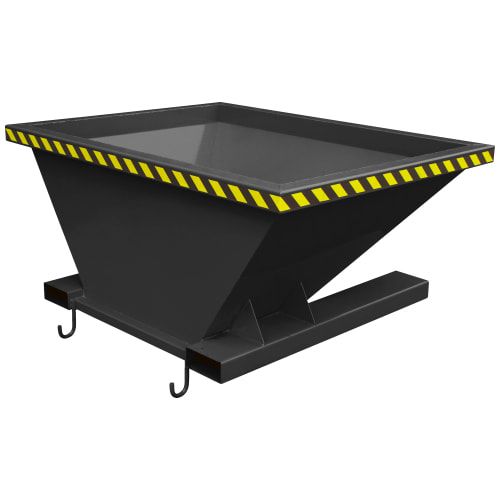 Eichinger Befülltrichter, Schüttguttrichter, für Big Bags oder Container, Staplertaschen, 4 Ösen, 940 x 1.775 x 1.445 mm (HxBxT), Farbe anthrazitgrau