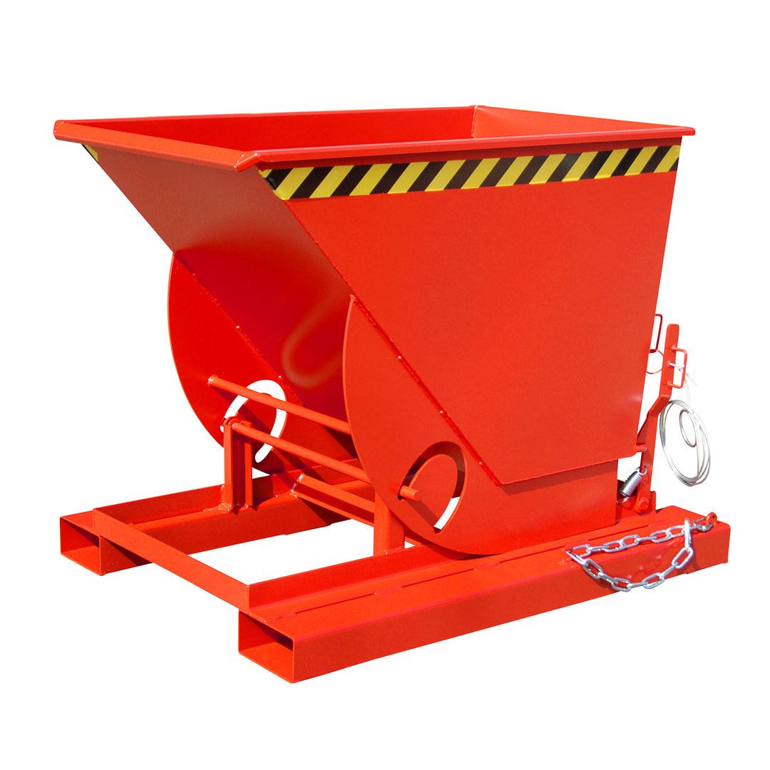 BAUER Muldenkippbehälter - 500 l Volumen - 1.000 kg - feuerverzinkt