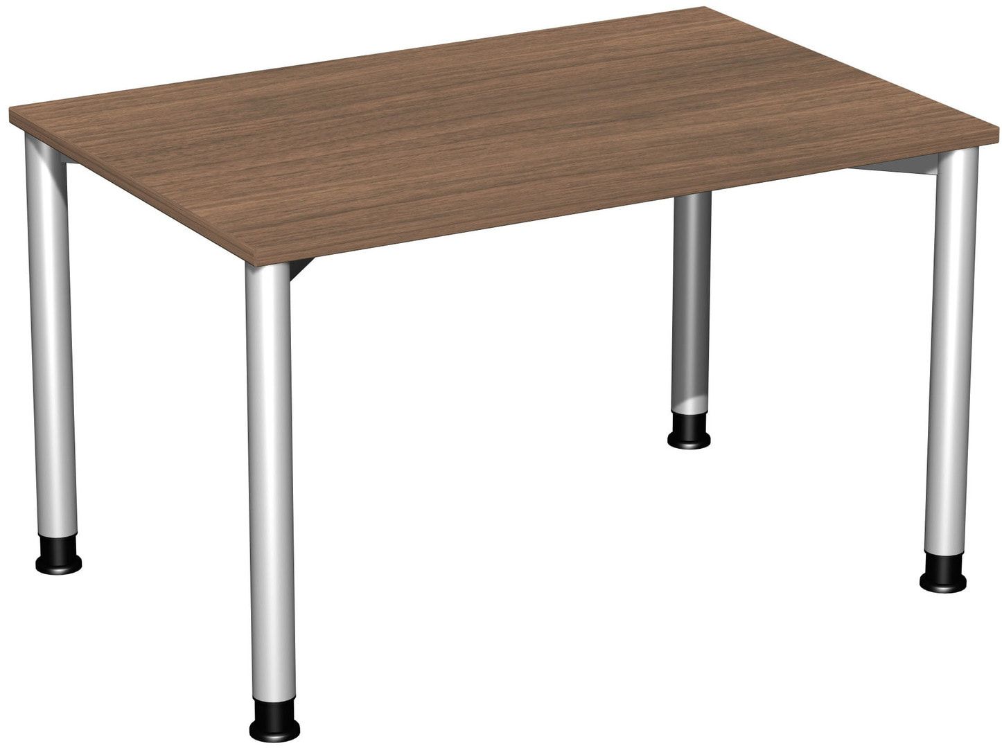 Schreibtisch - 4-Fuß Flex - Bürotisch - Höhe 680-800 mm - 1.200 x 600 mm (BxT) - Gestell anthrazit - Ahorn
