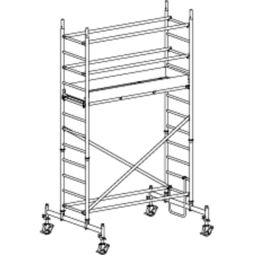 Fahrgerüst mit Ausleger - 6.490 x 2.080 x 720 mm (HxBxT) - Hymer