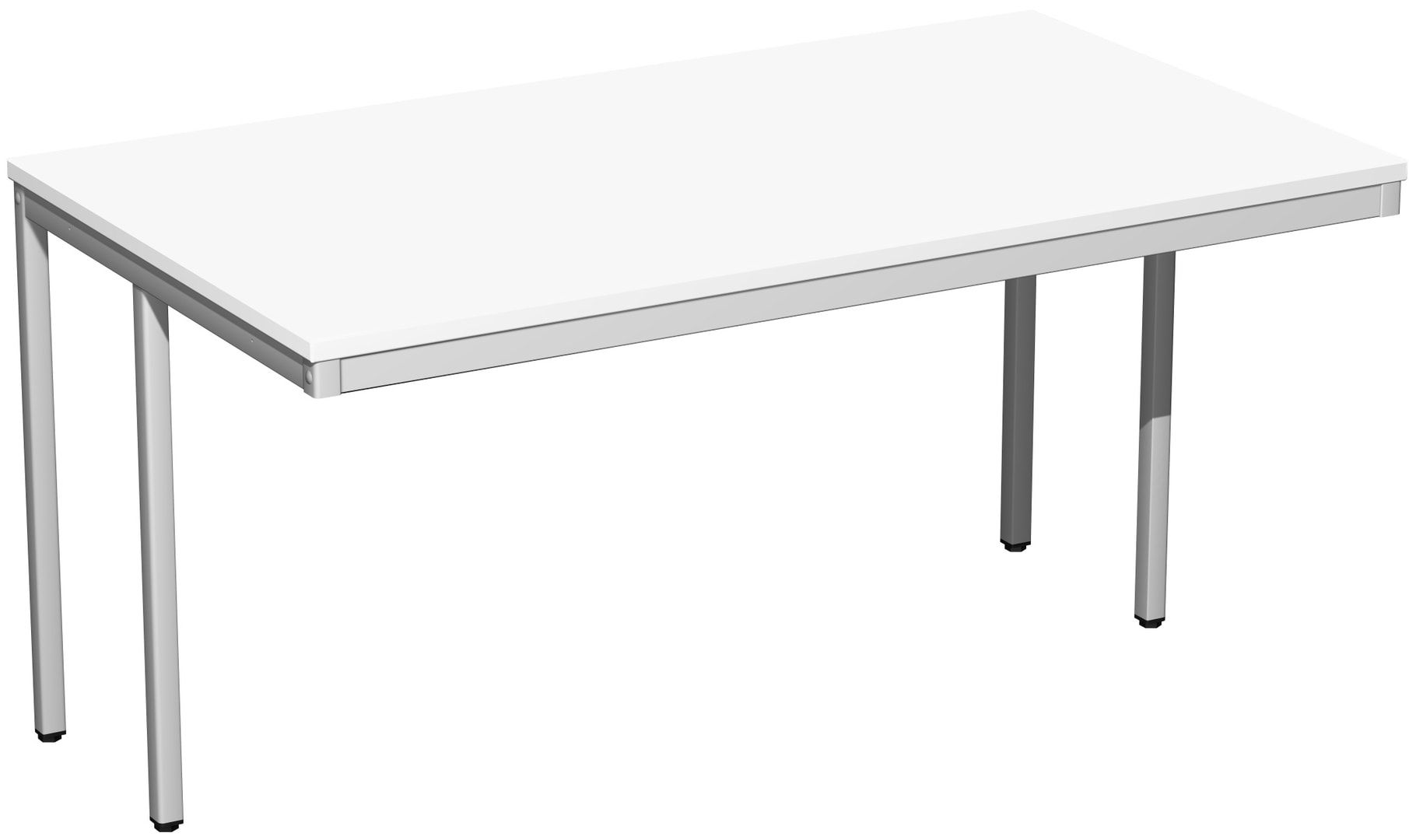 Schreibtisch - 4-Fuß Eco - Bürotisch - 720 x 1.000 x 800 mm (HxBxT) - Gestell lichtgrau - Ahorn