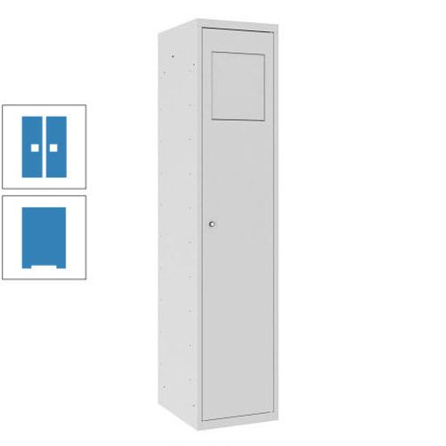 Wäschesammelschrank, Wäscheschrank, Einwurfklappe, Beutelhalter, 1.800 x 400 x 500 mm (HxBxT), Korpus anthrazitgrau, Front anthrazitgrau