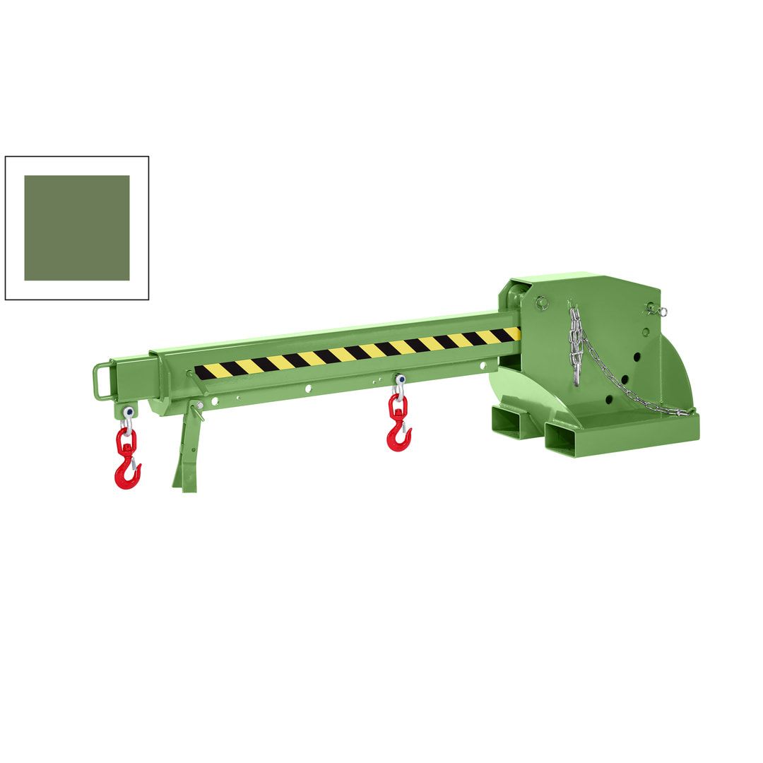 Kranarm für Gabelstapler - Traglast 1.000 - 5.000 kg - Länge 2.260 - 3.760 mm - höhenverstellbar - anthrazitgrau