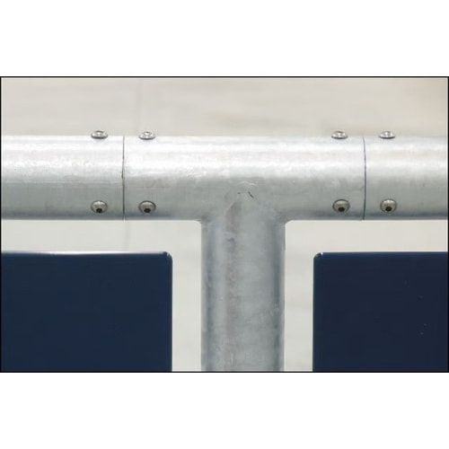 Multitor, Multisport, Basketball, Fußball, Stahl, galvanisiert, feuerverzinkt, HDPE Platten, robust, Maße 3.700 x 8.720 x 2.640 mm (HxBxT), Farbe Blau