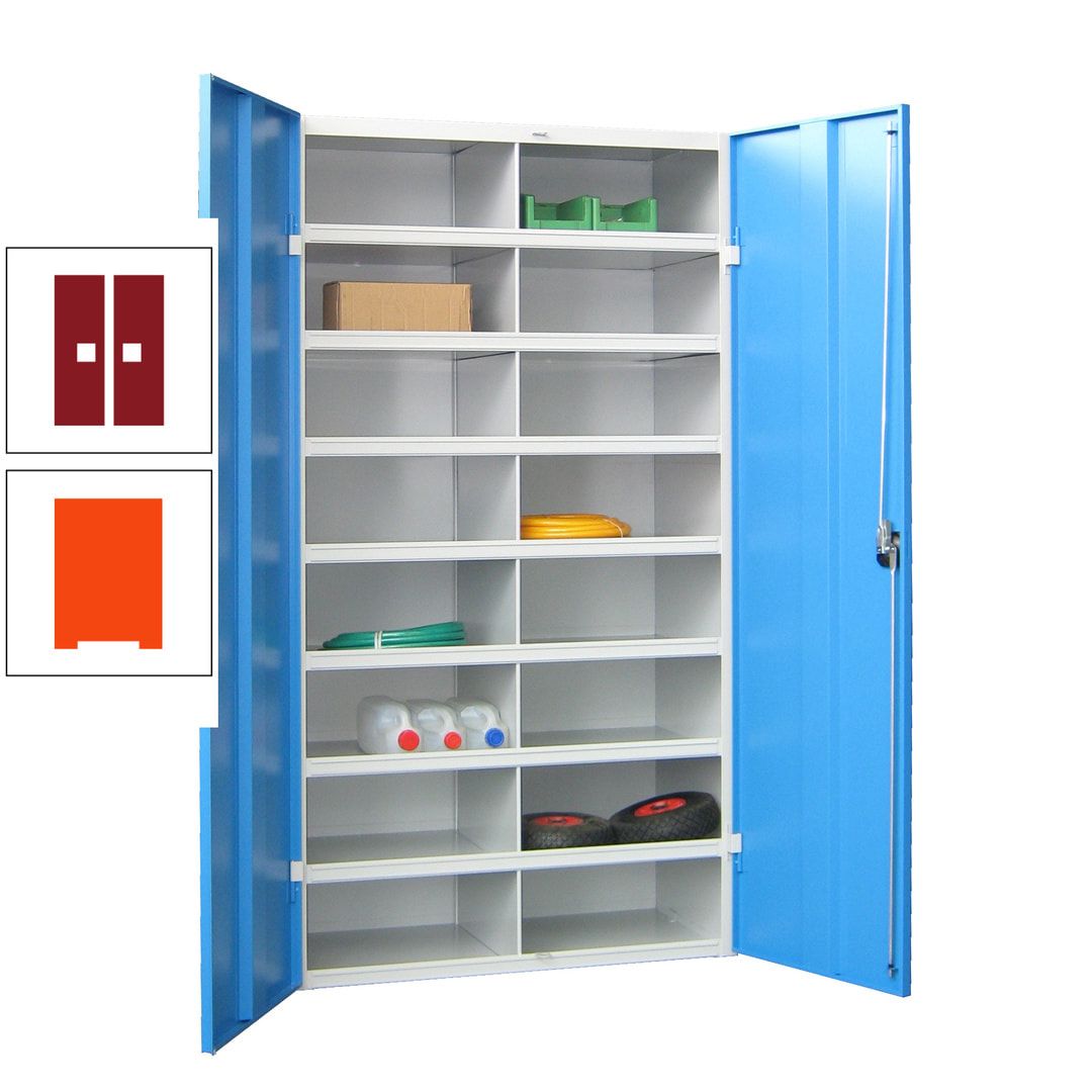 Aktenschrank - Fächerschrank - Sortierstation - 16 Fächer - Büroschrank - Dokumentenablage - 1.800 x 1.000 x 530 mm (HxBxT) - anthrazitgrau