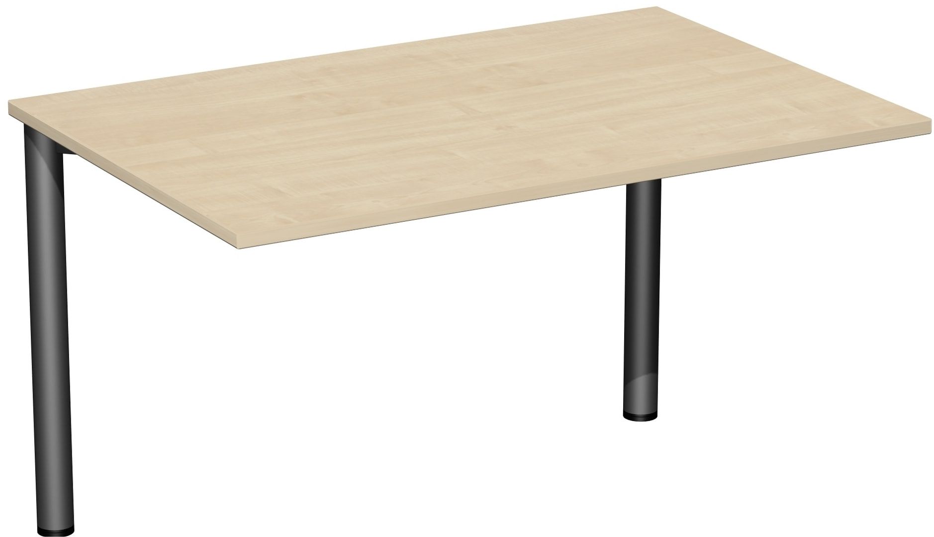 Schreibtisch - 4-Fuß Flex - Bürotisch - 720 x 1.200 x 600 mm (HxBxT) - Gestell anthrazit - Ahorn
