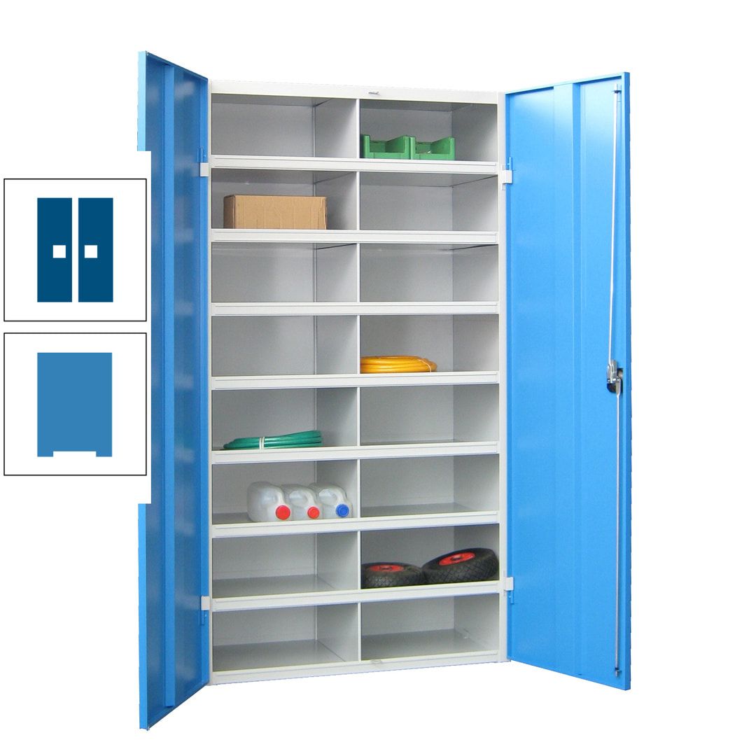 Aktenschrank - Fächerschrank - Sortierstation - 16 Fächer - Büroschrank - Dokumentenablage - 1.800 x 1.000 x 530 mm (HxBxT) - anthrazitgrau