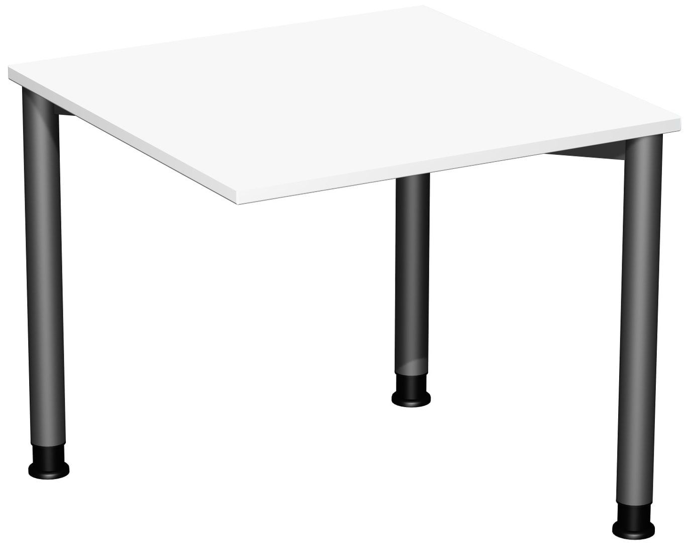 Schreibtisch - 4-Fuß Flex - Bürotisch - Höhe 680-800 mm - 1.200 x 600 mm (BxT) - Gestell anthrazit - Ahorn