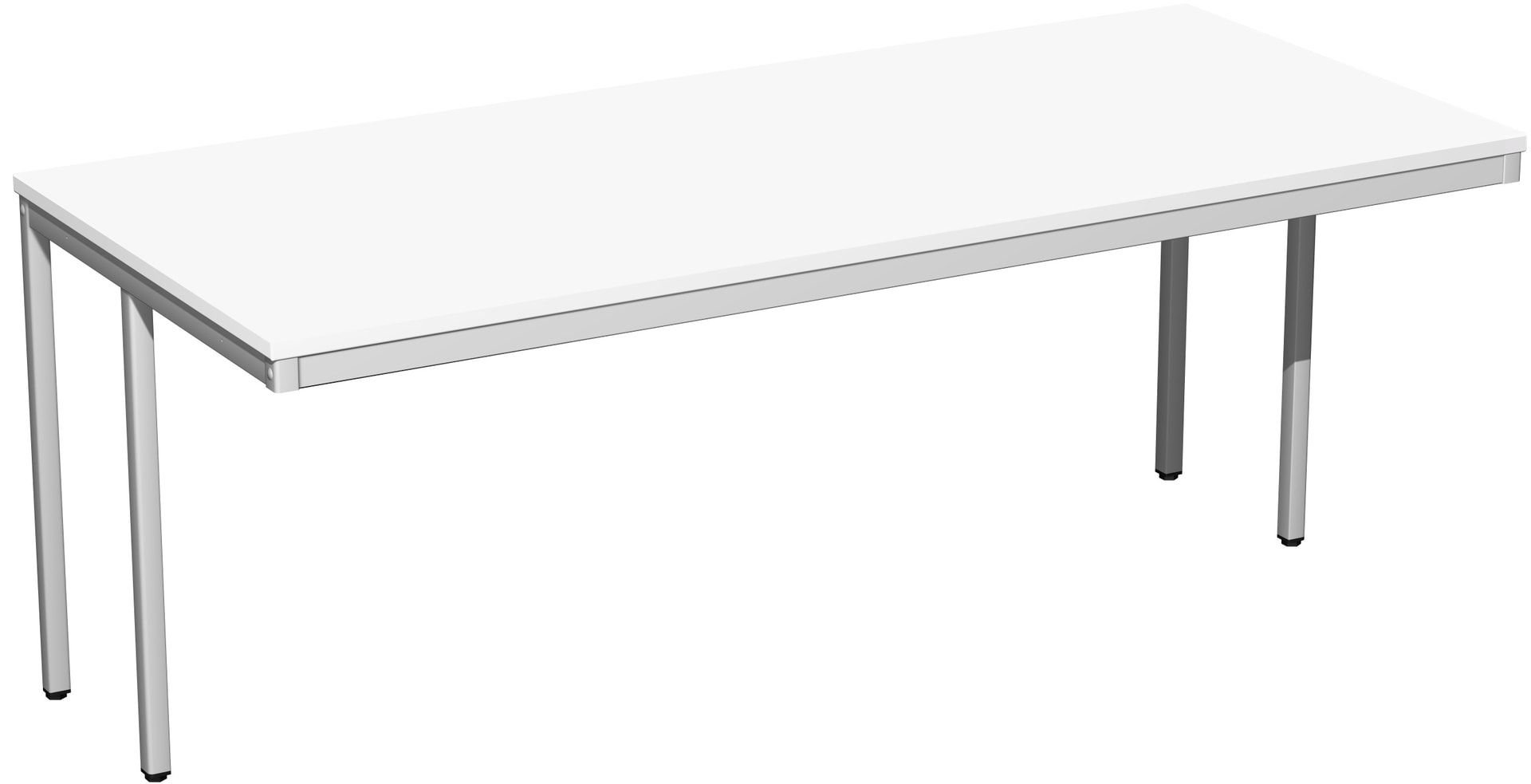 Schreibtisch - 4-Fuß Eco - Bürotisch - 720 x 1.000 x 800 mm (HxBxT) - Gestell lichtgrau - Ahorn