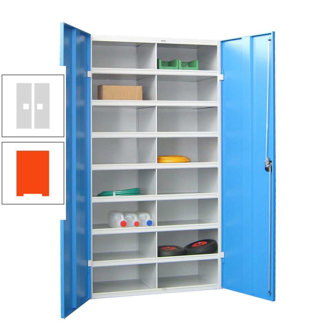 Aktenschrank - Fächerschrank - Sortierstation - 16 Fächer - Büroschrank - Dokumentenablage - 1.800 x 1.000 x 530 mm (HxBxT) - anthrazitgrau