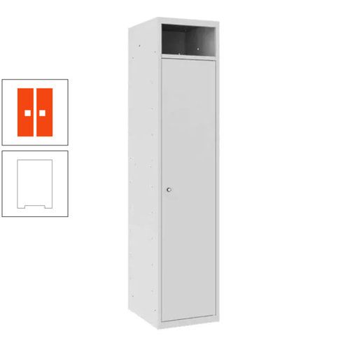 Wäschesammelschrank, Wäscheschrank, Einwurfschlitz, Zylinderschloss, 1.800 x 400 x 500 mm (HxBxT), Korpus anthrazitgrau, Front anthrazitgrau