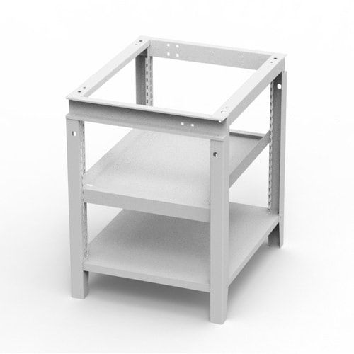 OTTOKIND Werkbank - Arbeitsplatte bündig - 850 x 605 x 750 mm (HxBxT) - 2 Ablageböden - lichtgrau