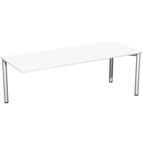 Schreibtisch - 4-Fuß Flex - Bürotisch - 720 x 1.000 x 800 mm (HxBxT) - Gestell anthrazit - Ahorn