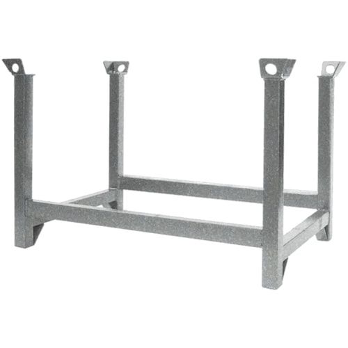 Eichinger Stapelpalette, Maße: 750 x 1.000 x 1.500 mm, Traglast 2.000 kg, 3-fach stapelbar, Inkl. Kranösen, Gewicht 33 kg, Farbe anthrazitgrau