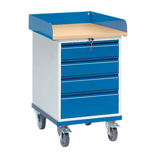 Fetra - Rollschrank - 150 kg - (BxT) 550 x 650 mm - mit 4 Schubladen