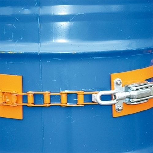 Eichinger mobiler Fasswender, Radsatz, Schiebegriff, Hubhöhe 1.100 mm, mechanisch, 1.940 x 1.135 x 1.315 mm (HxBxT), Farbe anthrazitgrau