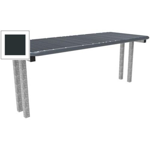 Drahtgitter-Tisch für Außenbereich, zum Einbetonieren, Farbe anthrazitgrau, 730 x 1.795 x 770 mm (HxB)