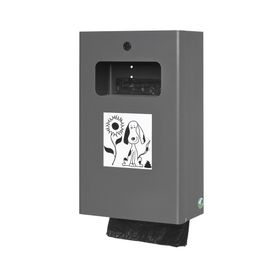 Hundetoilette - Beutelspender - Wand- oder Pfostenbefestigung - 430 x 265 x 148 mm (HxBxT) - Farbe wählbar