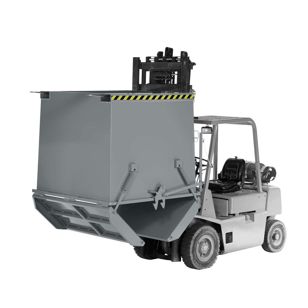 Klappbodenbehälter - 1.000 l Volumen - Traglast 2.000 kg - enzianblau