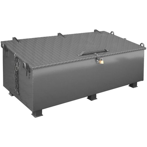 Eichinger Werkzeugkiste für Stapler und Kran, Volumen: 300 l, Stahlblech, 800 x 610 x 1.120 mm (HxBxT), Unterfahrhöhe: 100 mm, Farbe: anthrazitgrau