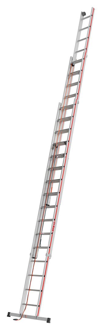 Aluminium-Seilzugleiter - Dreiteilig - Länge 11.440 mm - Aluleiter Hymer