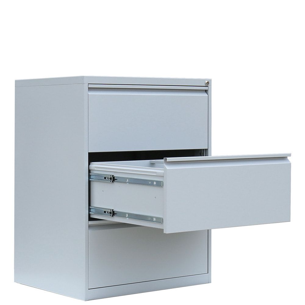 Hängeregistraturschrank, Hängeregisterschrank, 3 Schubladen, 2-bahnig, DIN A4, 1.010 x 760 x 620 mm (HxBxT), Korpus- und Schubladenfarbe wählbar