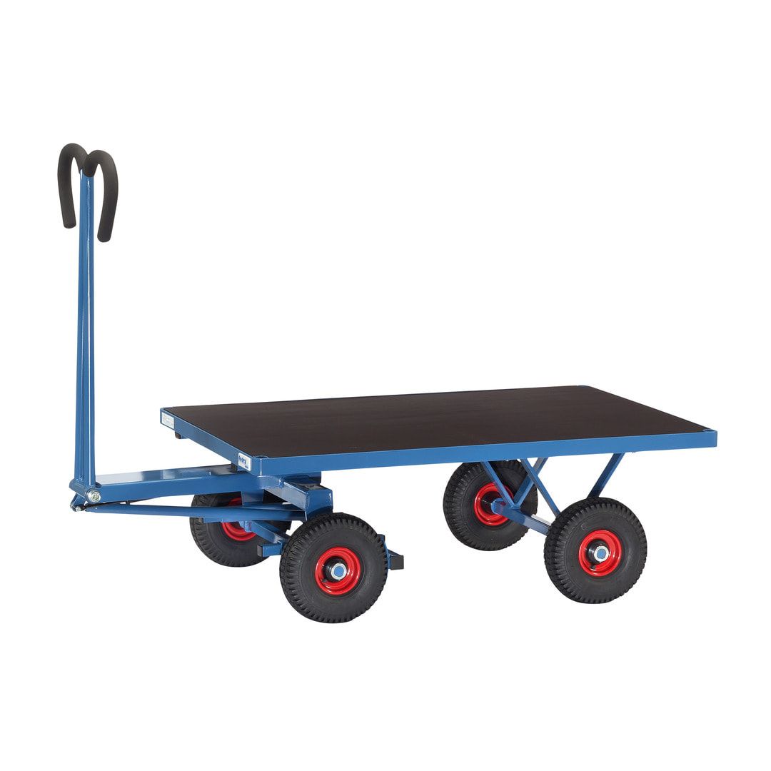 Fetra - Handpritschenwagen mit Zugöse - 700 kg - (BxT) 800 x 1.200 mm - Luftbereifung