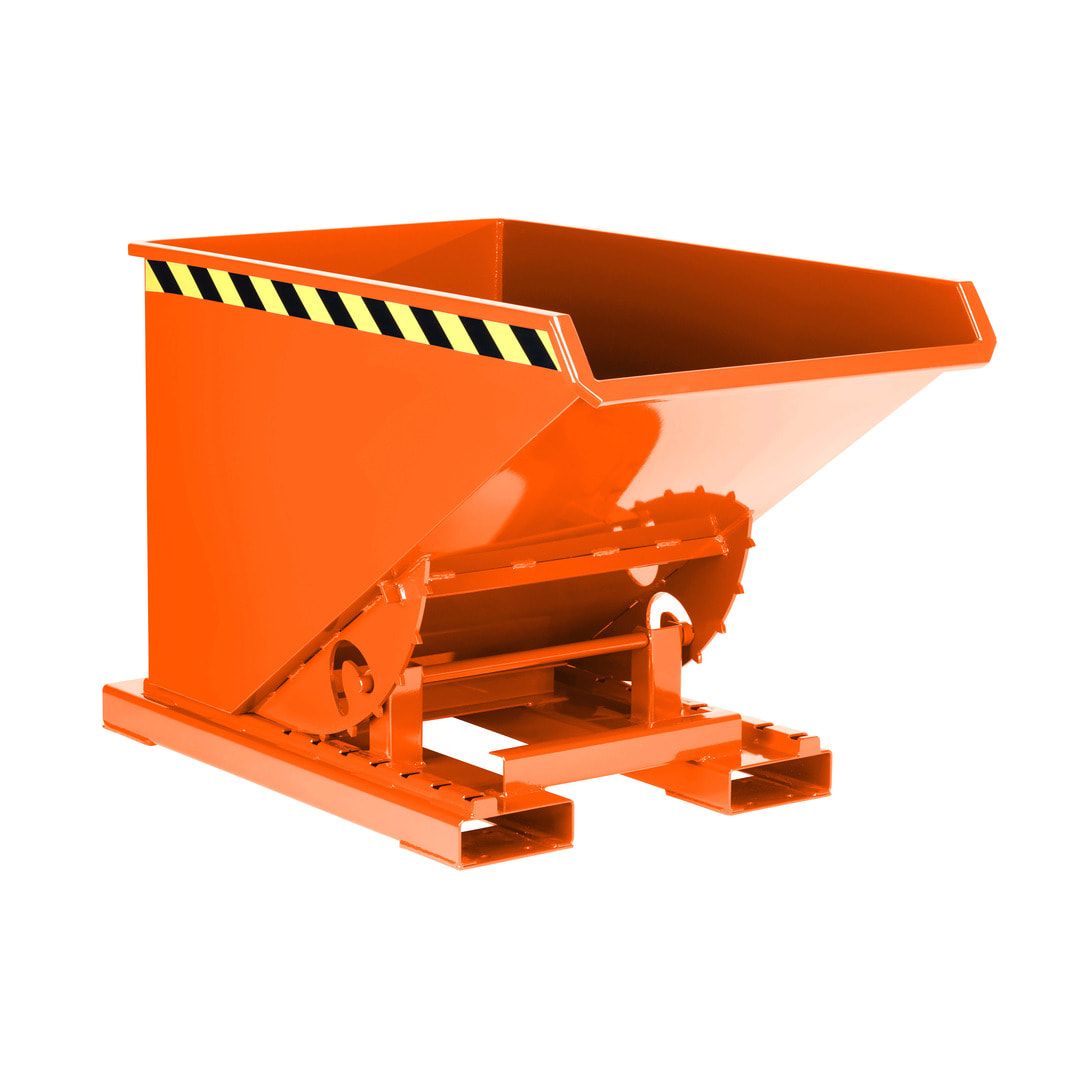 Abrollkipper für Schüttgüter - Volumen 1.200 l - Traglast 1.500 kg - 1.100 x 1.070 x 1.800 mm (HxBxT) - anthrazitgrau