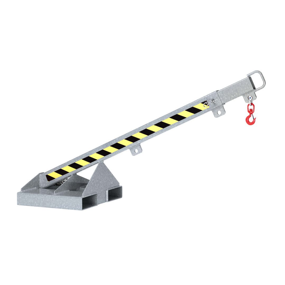 Lastarm - teleskopierbar, Neigung 25 Grad - Länge 1.650 mm - Traglast 175 - 1.000 kg - enzianblau