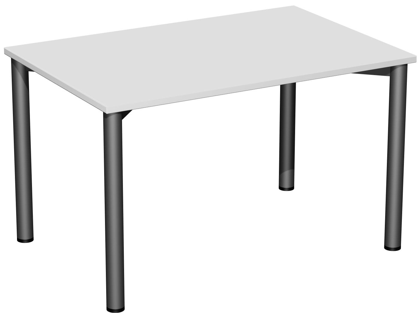 Schreibtisch - 4-Fuß Flex - Bürotisch - 720 x 1.200 x 600 mm (HxBxT) - Gestell anthrazit - Ahorn