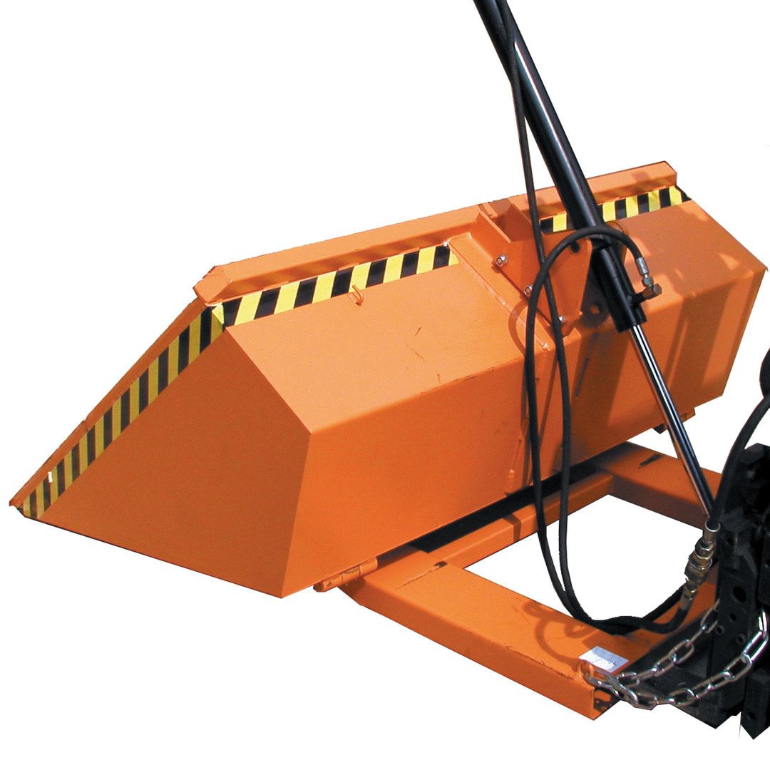 BAUER Staplerschaufel hydraulisch - 1.200 l - 1.500 kg - Doppelgelenk - feuerrot