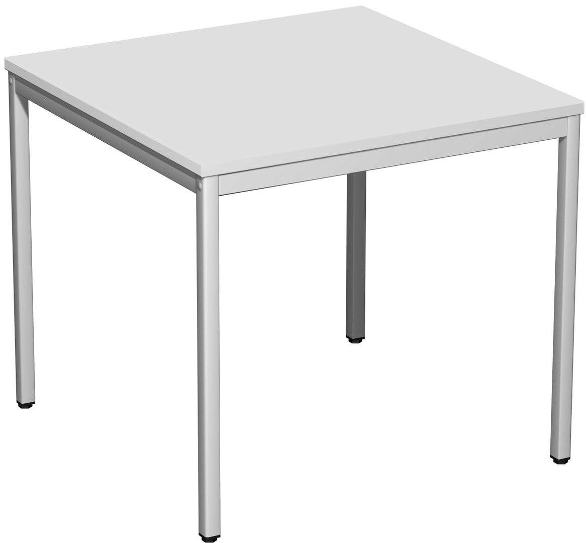 Schreibtisch - 4-Fuß Eco - Bürotisch - 720 x 1.000 x 800 mm (HxBxT) - Gestell lichtgrau - Ahorn