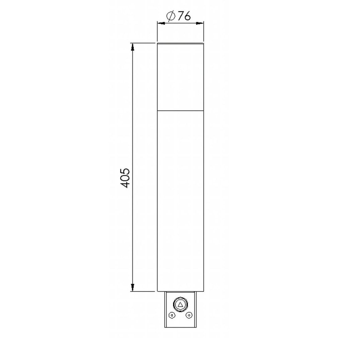 Wandascher in Zigarettenoptik - 1 l - gelb/weiß