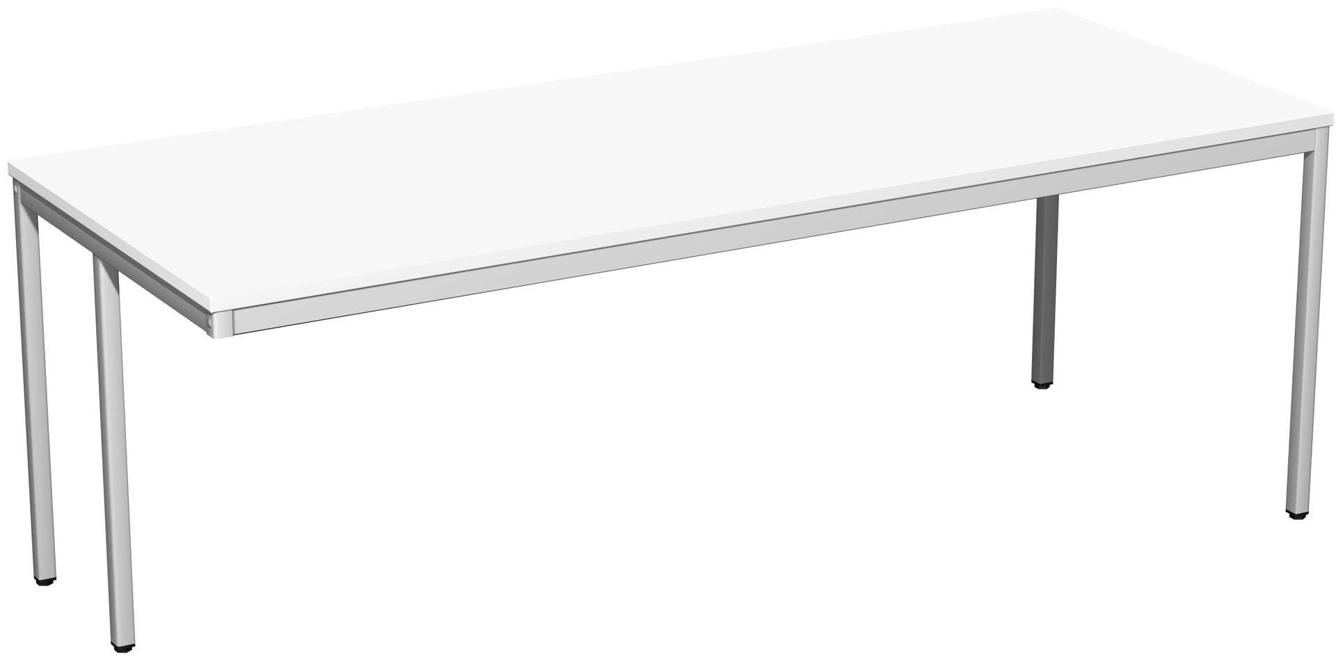 Schreibtisch - 4-Fuß Eco - Bürotisch - 720 x 1.000 x 800 mm (HxBxT) - Gestell lichtgrau - Ahorn